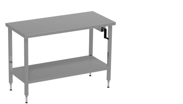 STLH207 (24) Ergonomisch Höhenverstellbarer Arbeitstisch, mechanisch, 2000x700x825/1125mm